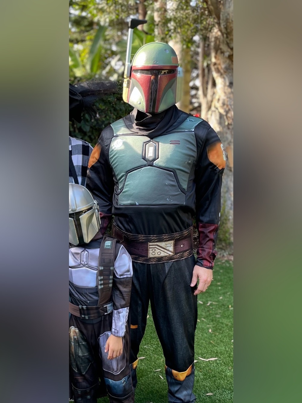 Star Wars Boba Fett Green & Red Helmet Men’s Costume